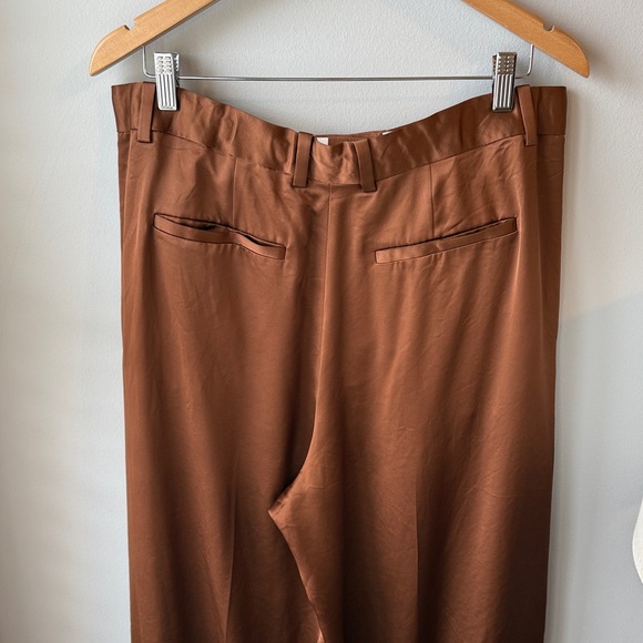 COS Wide-Leg Pleated Satin Trousers - Picture 8 of 16